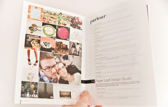 Paper Leaf Design in Parlour Magazine
