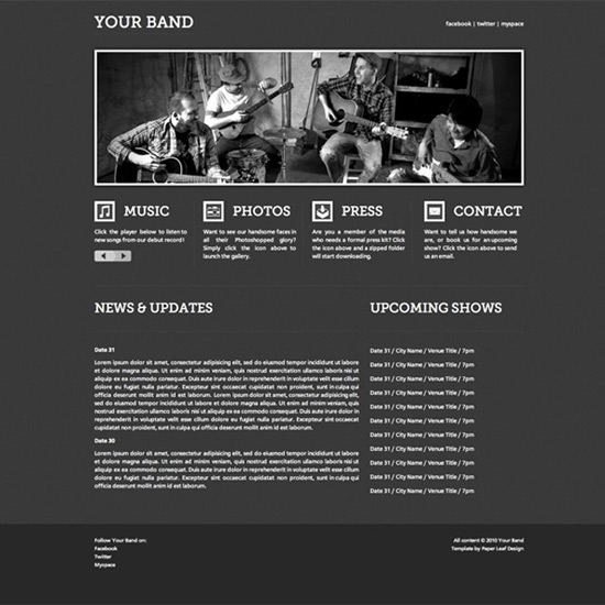 YourBandTemplate