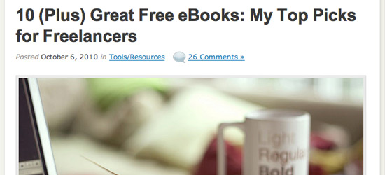 10 Free eBooks for Freelancers