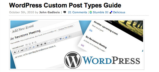 Wordpress Custom Post Types Guide