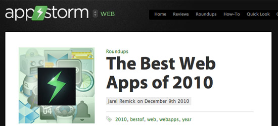 Best Web Apps of 2010