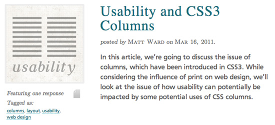 CSS3 Columns