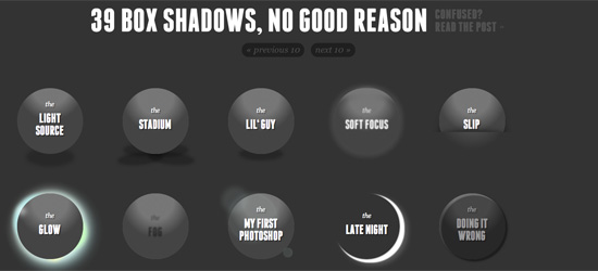 CSS3 Box Shadows