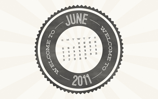 June 2011 Desktop Calendar Wallpaper