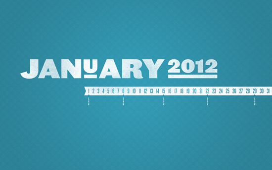 January 2012 Desktop Calendar Wallpaper