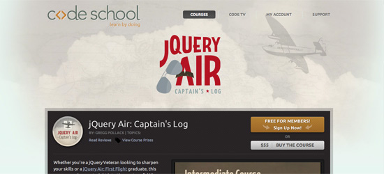 jQUery Air Free jQuery Course