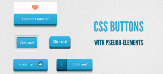 CSS buttons with Pseudo Elements