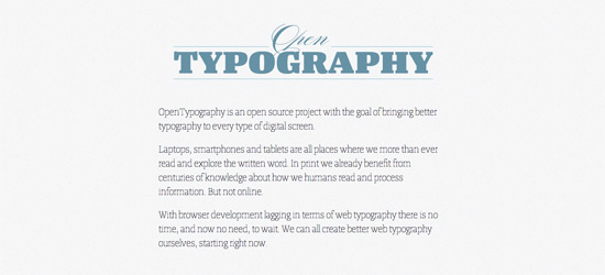 Open Typography