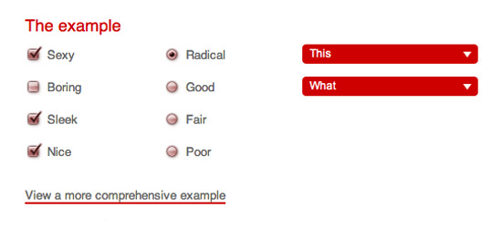 Styling Checkboxes & Radio Buttons