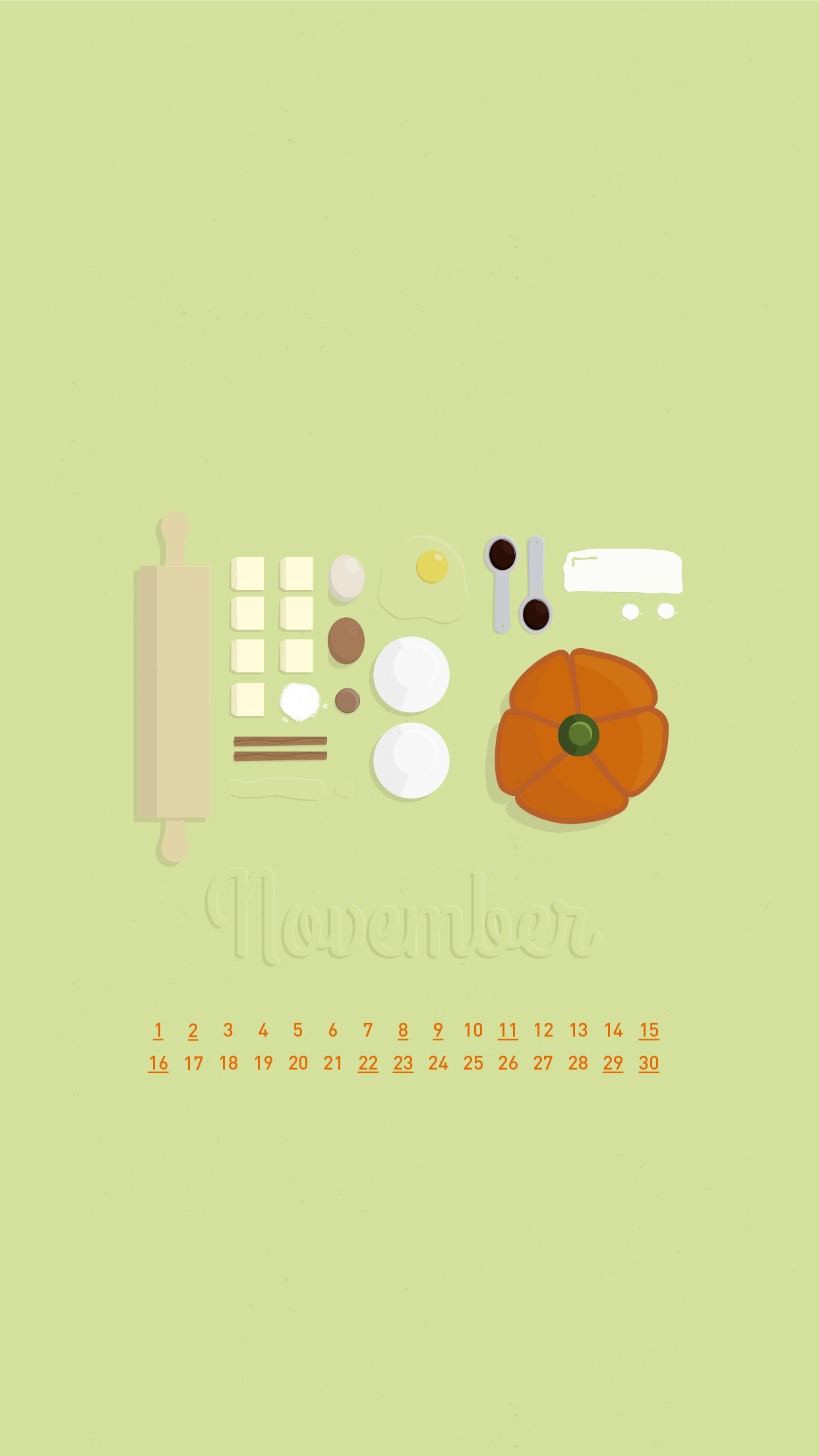 November 2014 Desktop Calendar Wallpaper