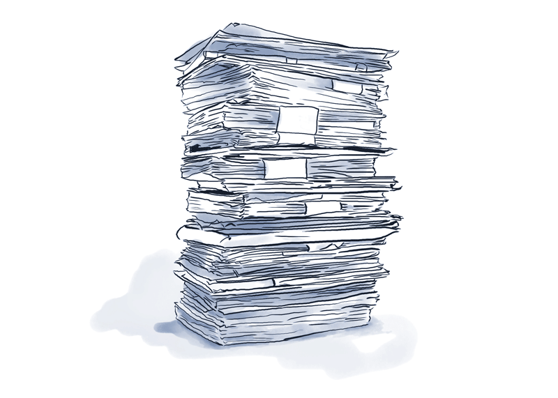 stack of papers