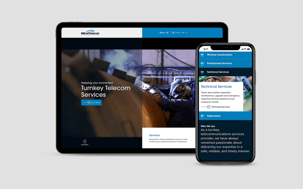 WesTower Website Development Paper Leaf